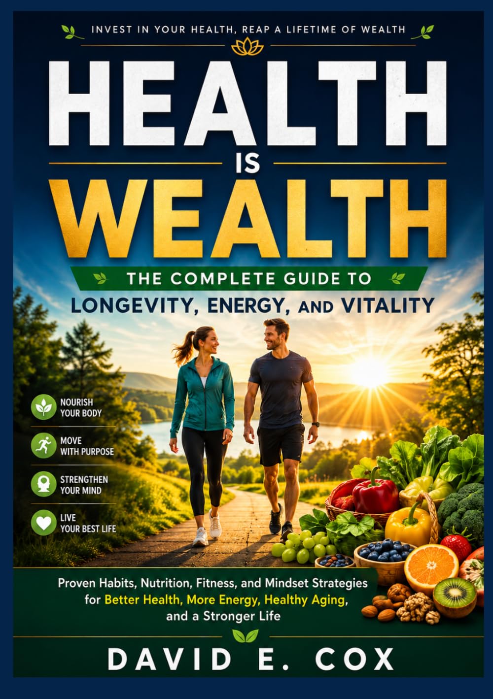 Health Is Wealth: The Complete Guide to Longevity, Energy, and Vitality: Proven Habits, Nutrition, Fitness, and Mindset Strategies for Better Health, More Energy, Healthy Aging, and a Stronger Life
