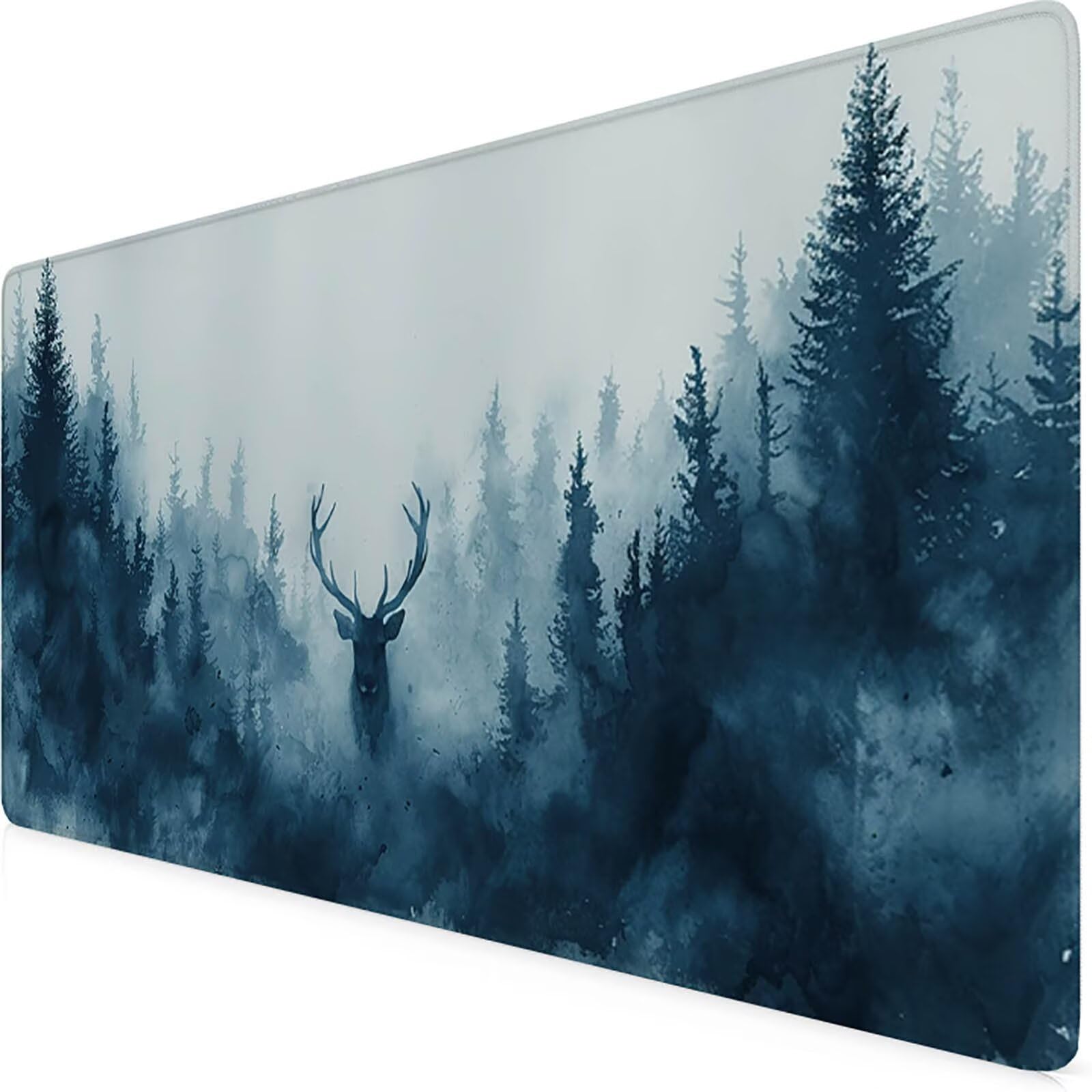 Animale Tappetino Mouse Gaming xxl 1000 x 500 mm, Tappetino Scrivania Grigio Con Bordi Cuciti, Presa Stabile su Superfici Lisce, Impermeabile Antiscivolo Mouse Pad per Gaming Accessori Regalo v2-202