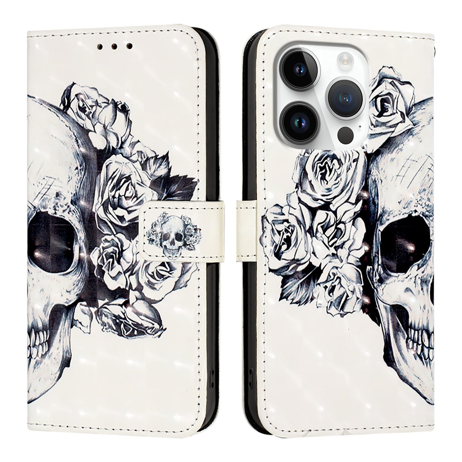 IPhone 16 Hülle – PU Leder Klapphülle Mit Magnet, Kartenfach & Ständerfunktion (Eulen-Motiv)