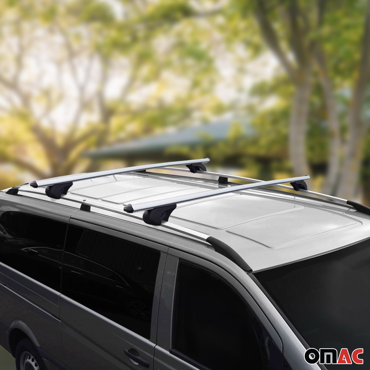 Rail Tetto + Barre Portatutto Set compatibile con VW Caddy 2003-2015 Kurzer Alu Argento 4tlg