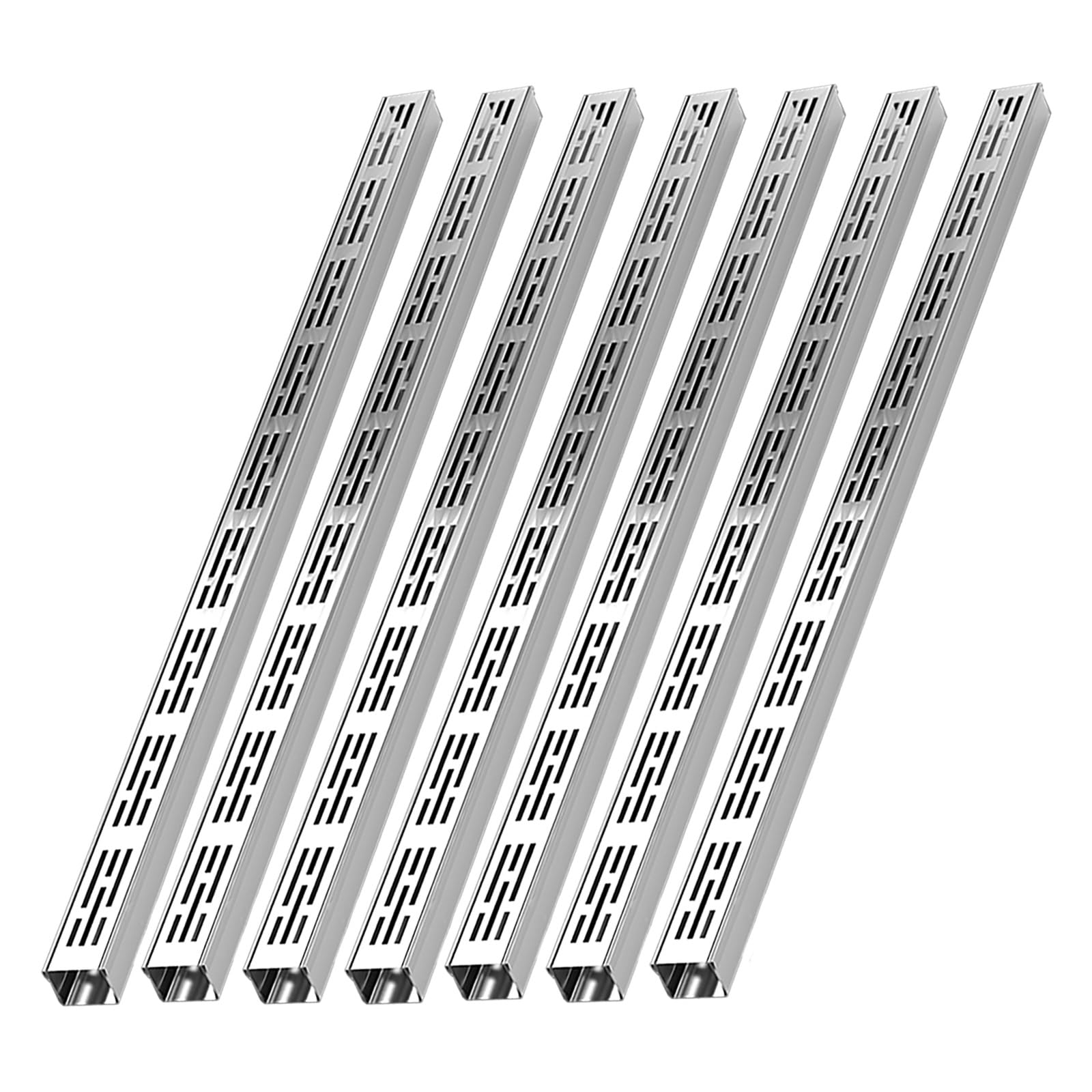 304 SUS Trench Drain Set - Slim Drainage Channel for Outdoor Driveways, Gardens - Detachable Covers(7pack 15x4cm)