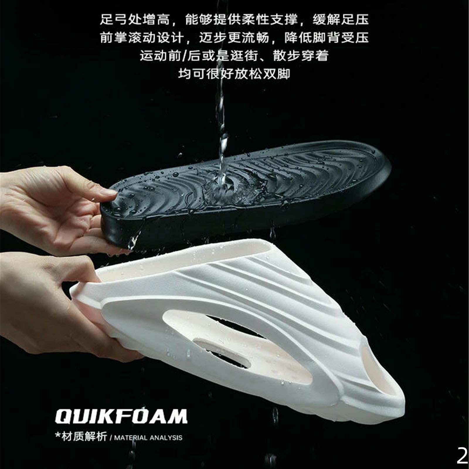 Claquette Hommes Massage Intérieur Outdoor Sandales Plage Slides Soft Chaussures Casual Femmes Chaussons À La Maison