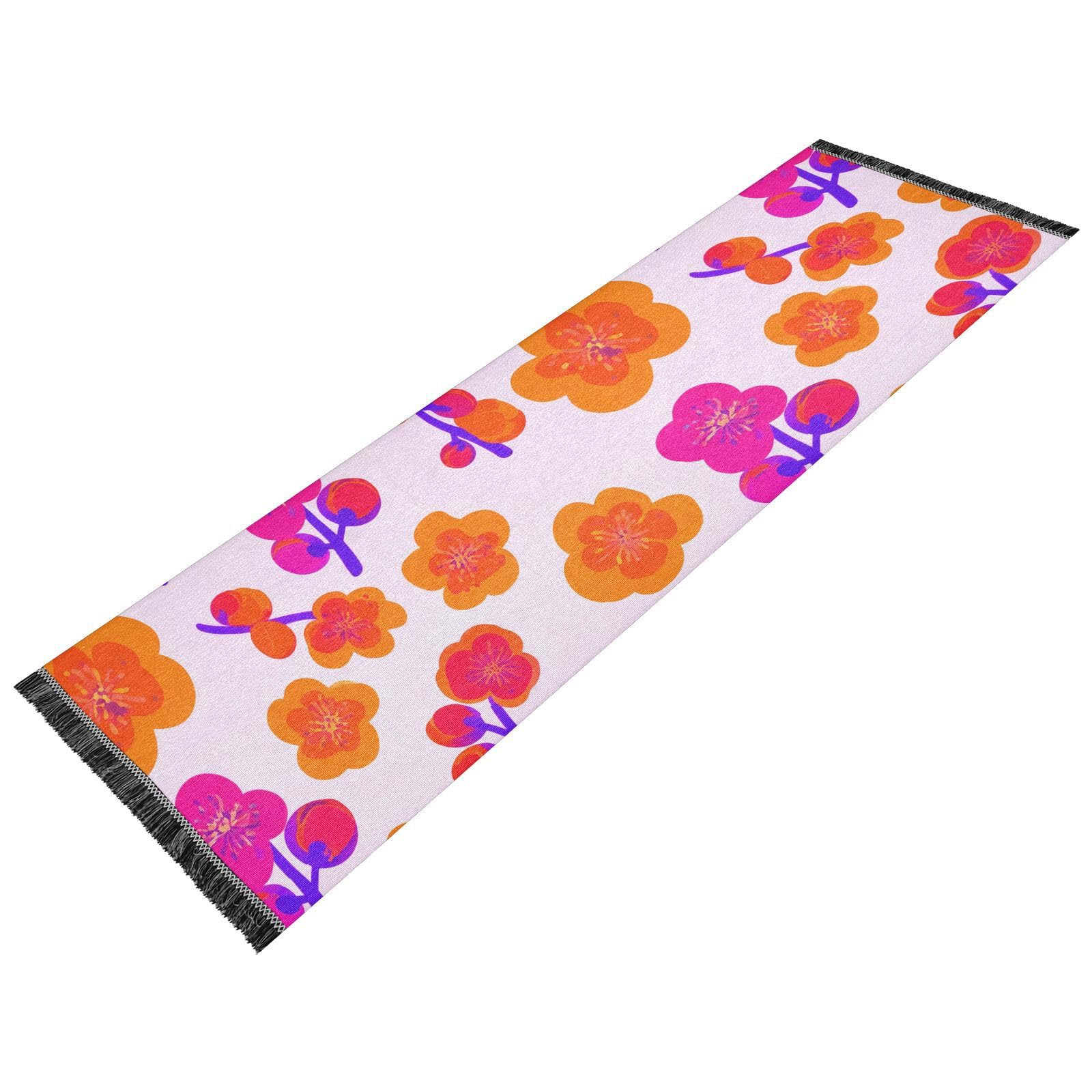 Fruit Blossom Runner Rug for Hallways Kitchen Rugs Washable Rug for Entryway Bathroom Living Room 72 * 23.5 in