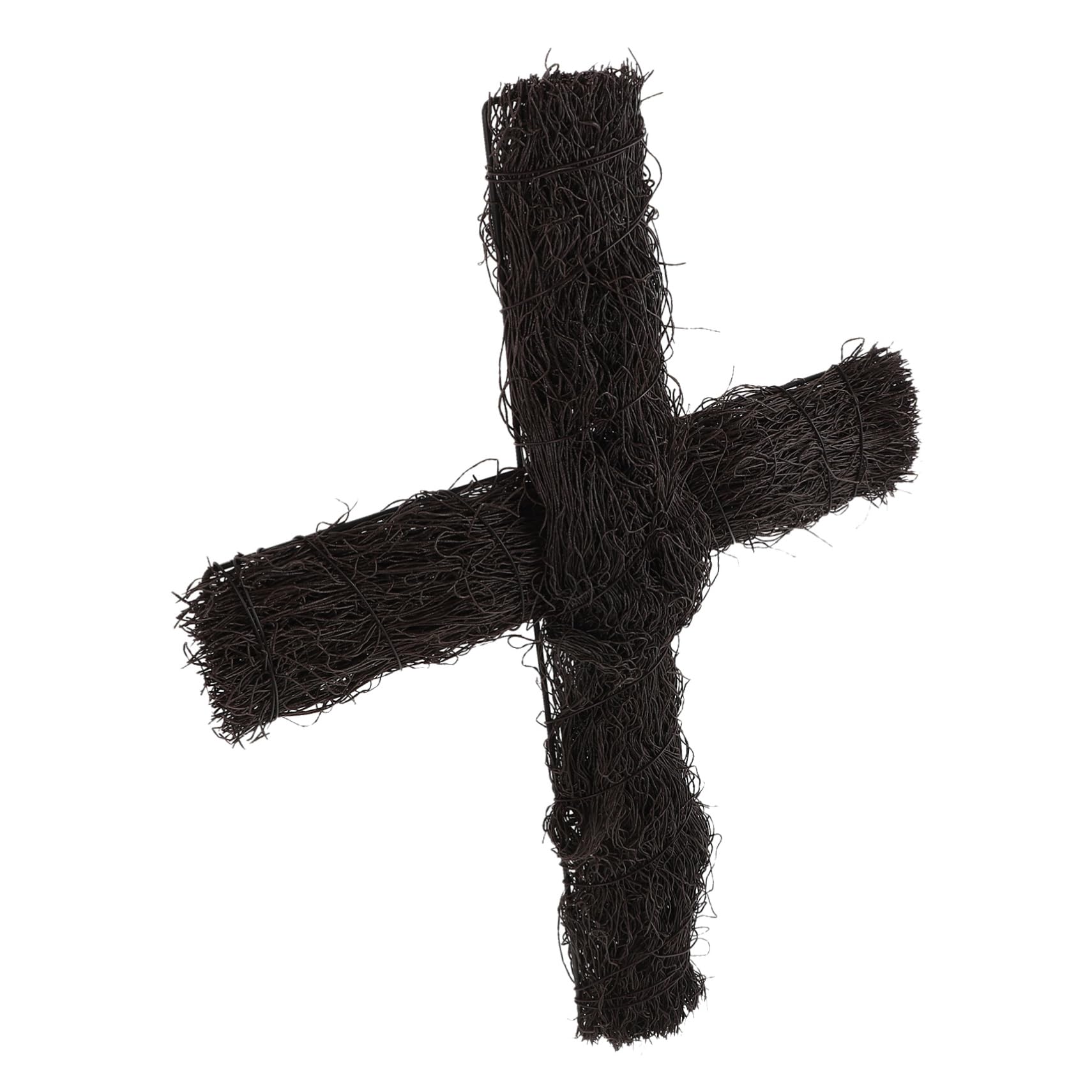 Croix rotin tressé pour décoration de jardin et DIY de Pâques