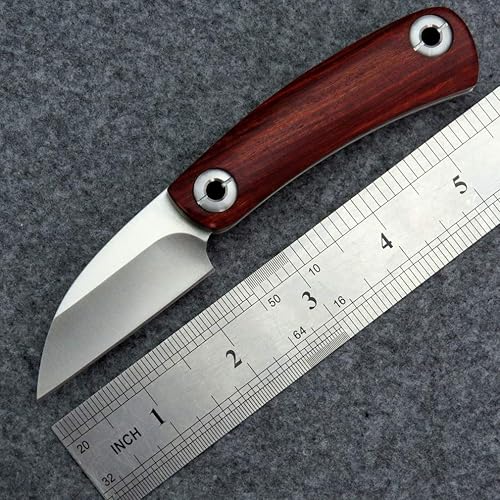 Miniatura 8 de Eafengrow EF11 cuchillo plegable D2 con hoja de acero con mango de madera, cuchillo de bolsillo