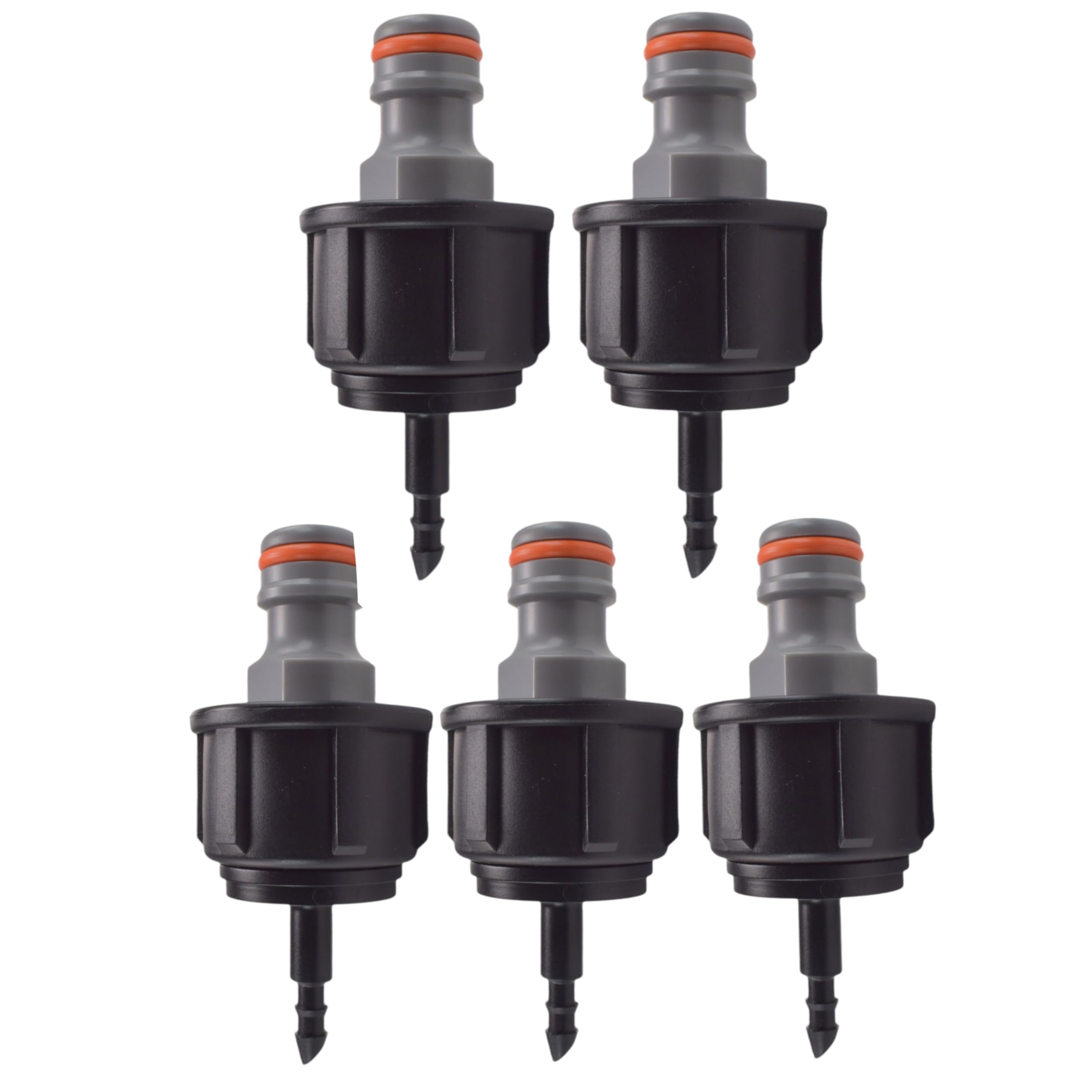 Cost Wise Black Micro Irrigation Pipe Connector Adaptor To Link A Garden Hose With Universal Cick Fitting To A Watering System (5)