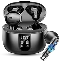 Cuffie Bluetooth 5.4, 2025 Auricolari Bluetooth 56Ore 6D Stereo Cuffie Wireless In Ear con 4 ENC Mic