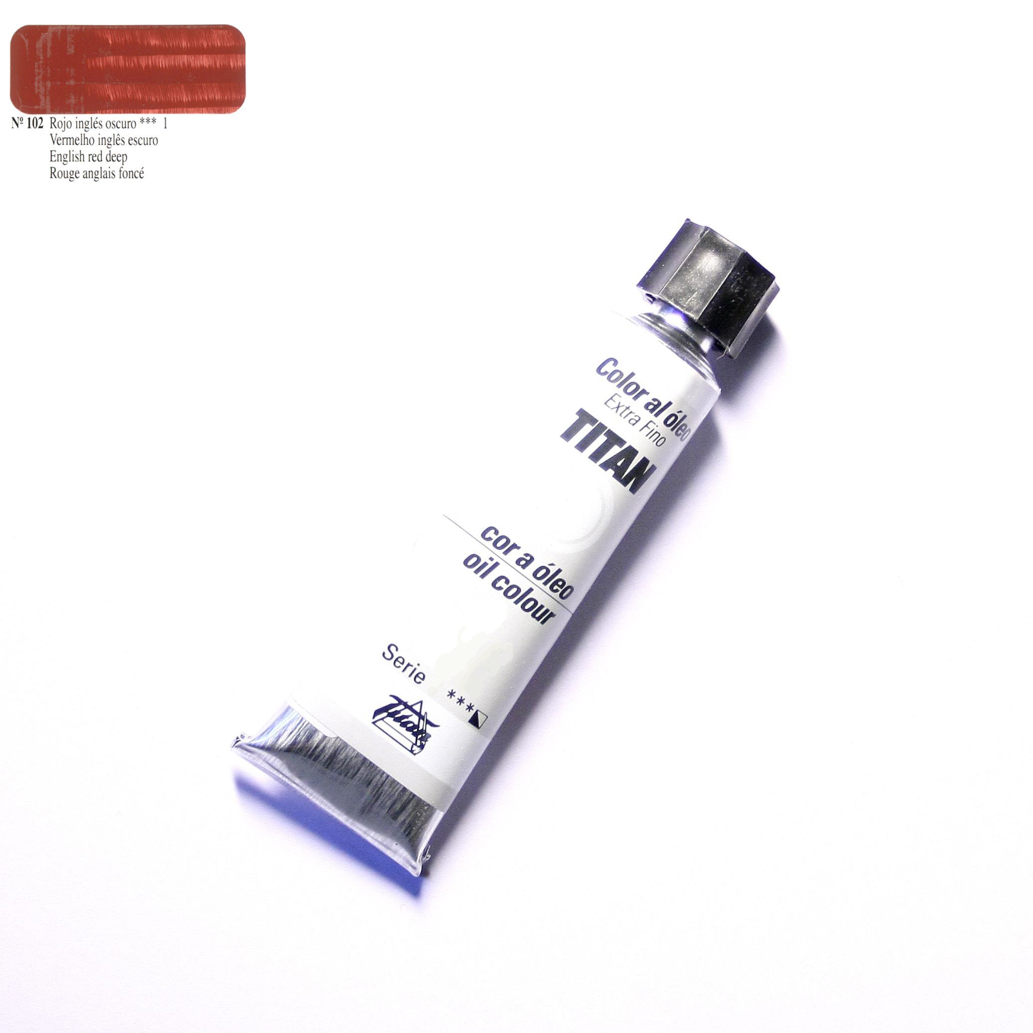 ÓLEO ROJO INGLÉS OSCURO TITAN Extrafino 6 - 20ml. Nº 102