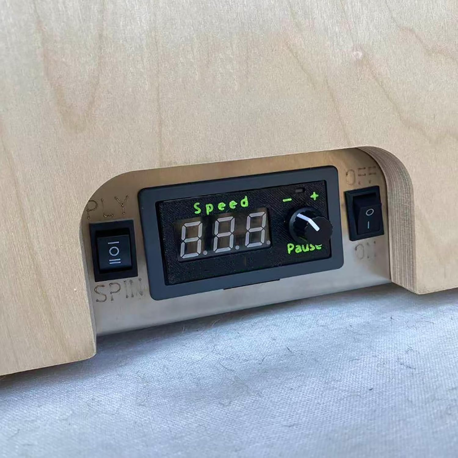 Spinner elettrico per filato con interruttore a pedale, strumento di torsione della lana a velocità regolabile per tessitura del filato miscelazione Roving