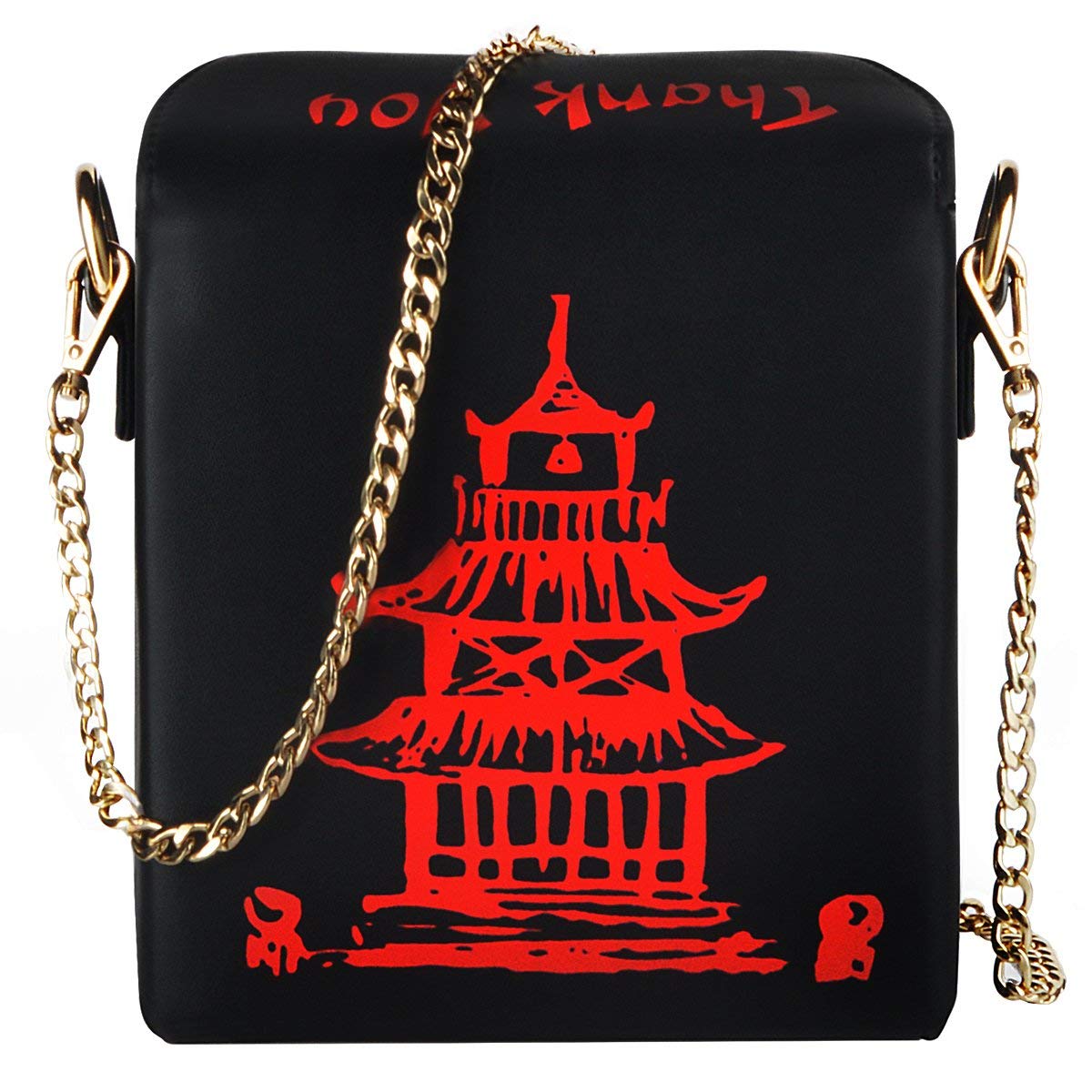 Chinese Takeout Box Crossbody Bag for Women Fashion Novelty Shoulder Bag