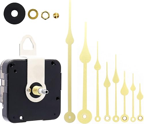 Vista 12 de TIKROUND 12888 Mecanismo de movimiento de reloj de pared de cuarzo DIY operado por batería piezas de reparación DIY de repuesto con 4