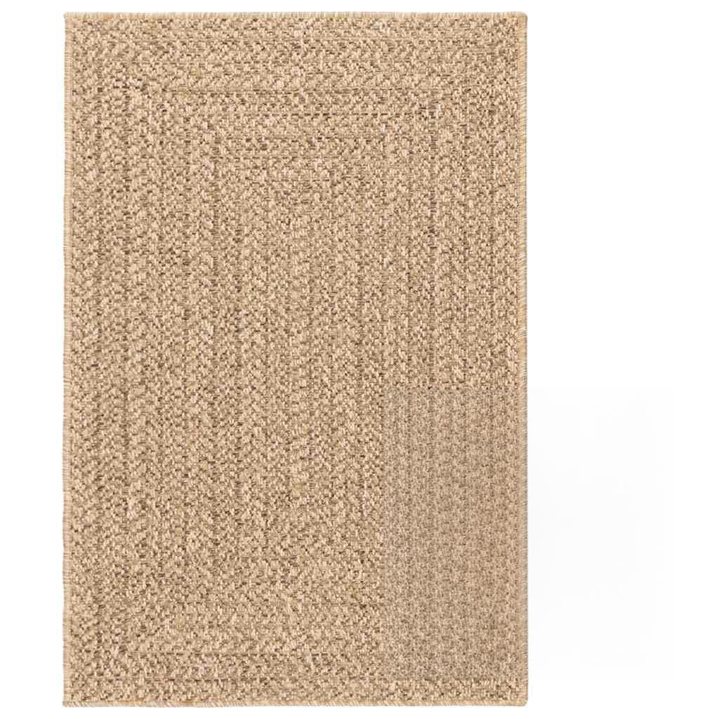 Tapis antidérapant et moderne ZIZUR 200 x 290 cm grand tapis extérieur look jute épuré