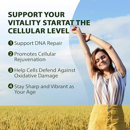 Miniatura 6 de Suplemento liposomal NAD+ de 500 mg, complejo resUP10 de resveratrol de 800 mg, ayuda a la salud del envejecimiento y la energía celular,