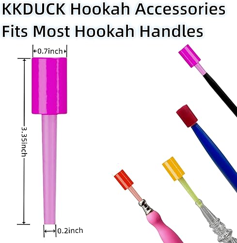 Miniatura 2 de KKDUCK Puntas de cachimba de caramelo que brillan en la oscuridad, 12 sabores únicos, accesorios de chupete envueltos individualmente para