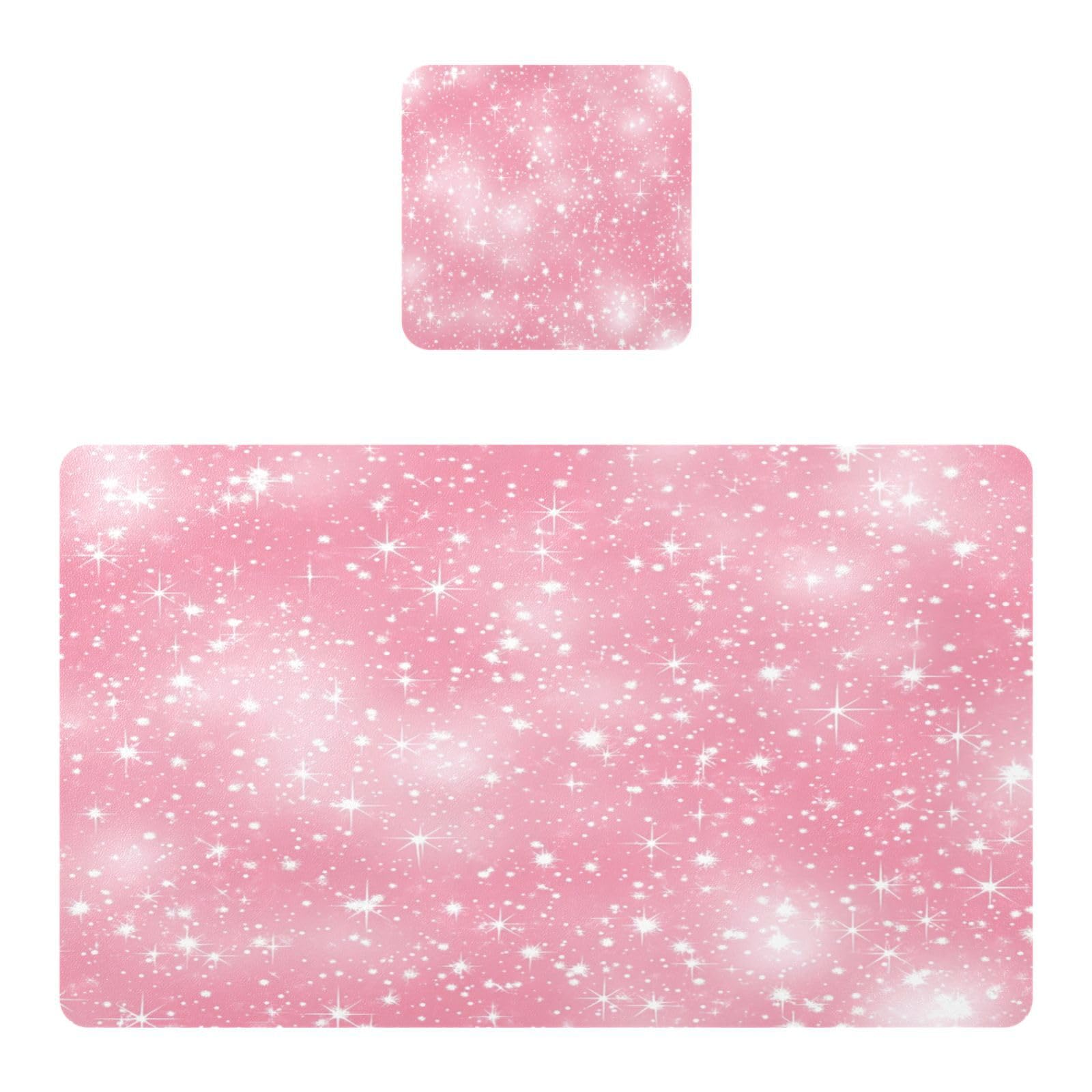 BURSTDDY Shiny Placemat Waterproof Place Mat for Dining Table