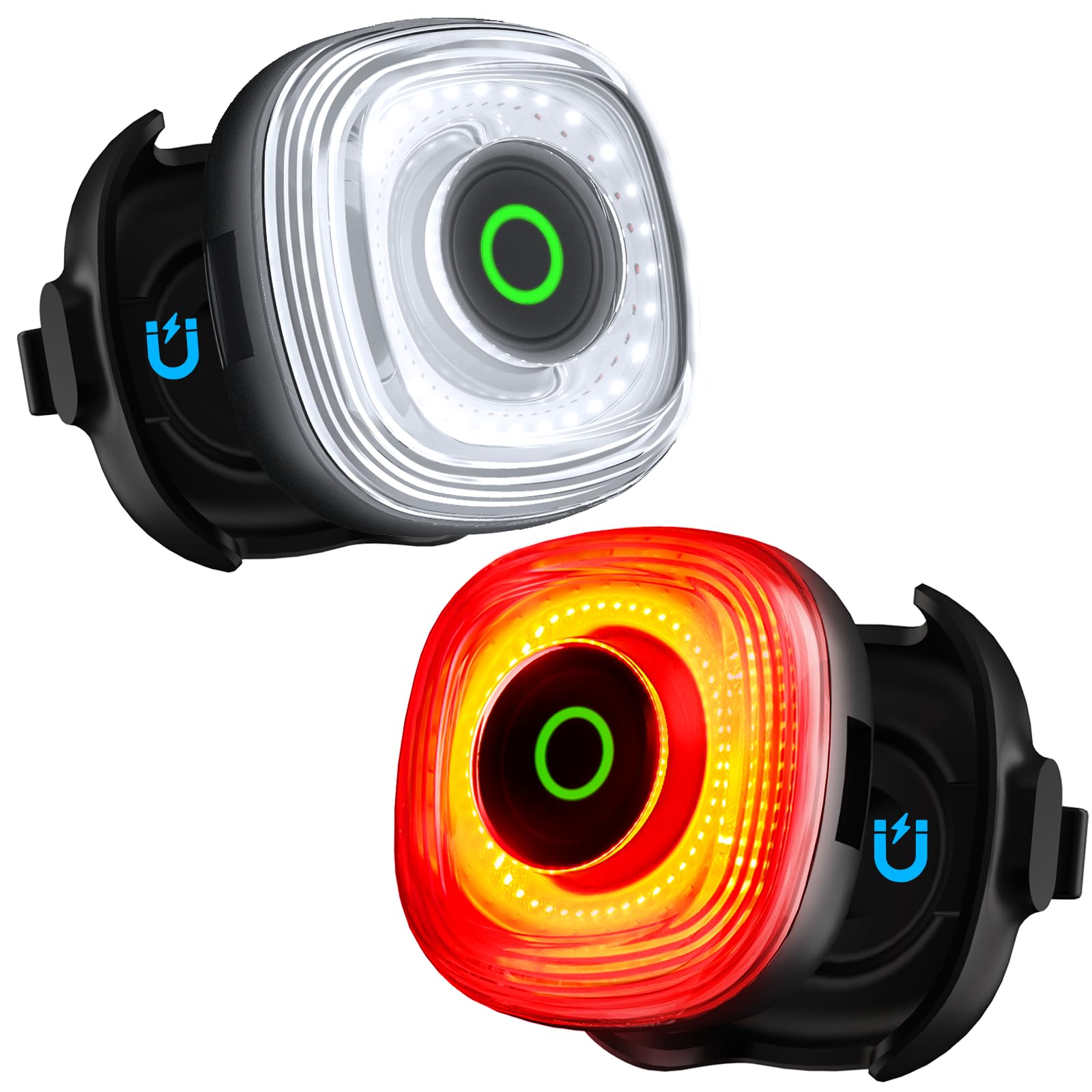 Magicshine SEEMEE Magnetic Rear Bike Lights,USB-C Rechargeable FTR LightSync Control Technology, IPX6 Waterproof Safety Rear Bicycle Lights, Cyclist Gifts for Men &amp; Kids