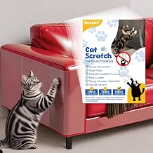18 PCS Cat Scratch Furniture Protector for Leather Furniture, Self-Adhesive | Anti Scratch Furniture Protector for Leather Couch Cuttable Couch Protector for Sofa Corners, Walls, Easy to Apply and Remove