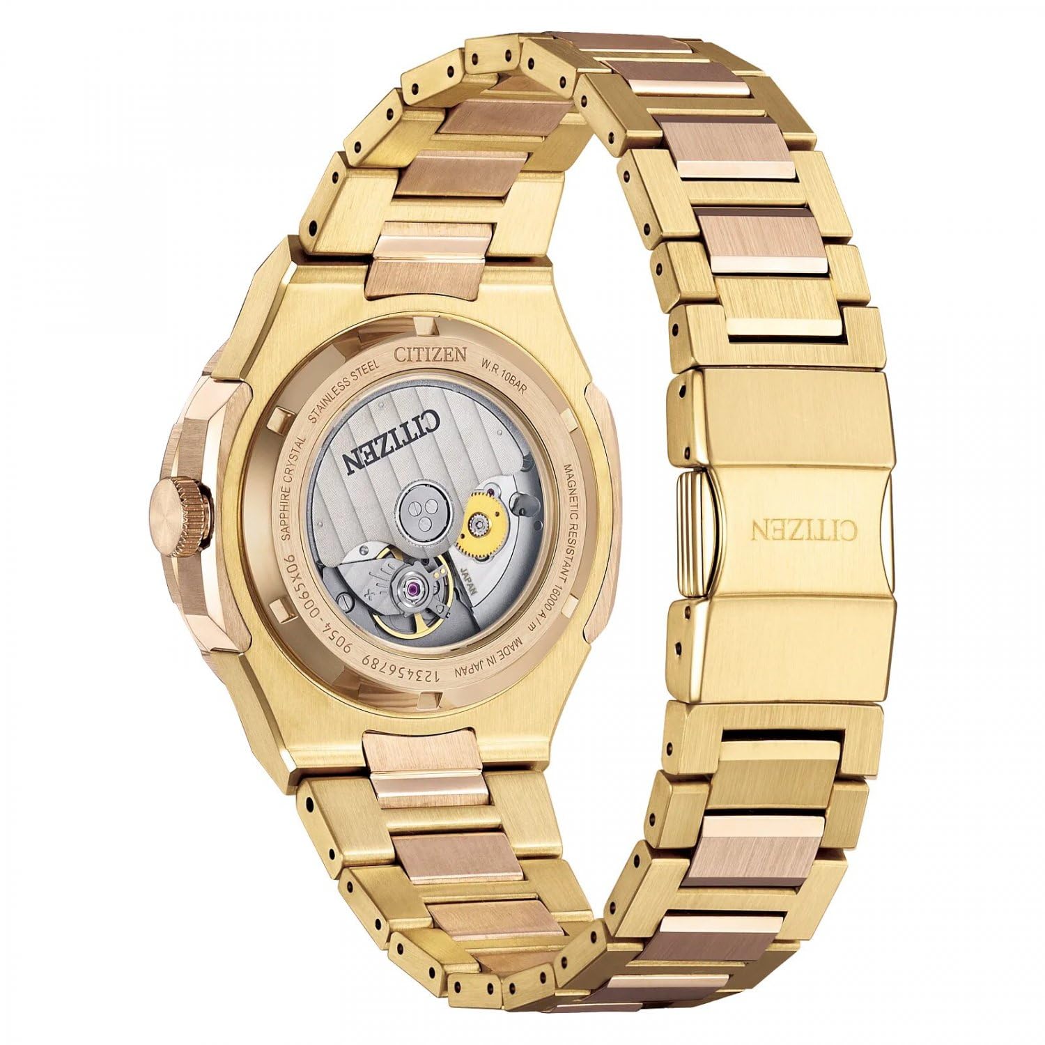 Citizen Herren-Armbanduhr Automatik Series 8 Goldfarben NB6033-51E