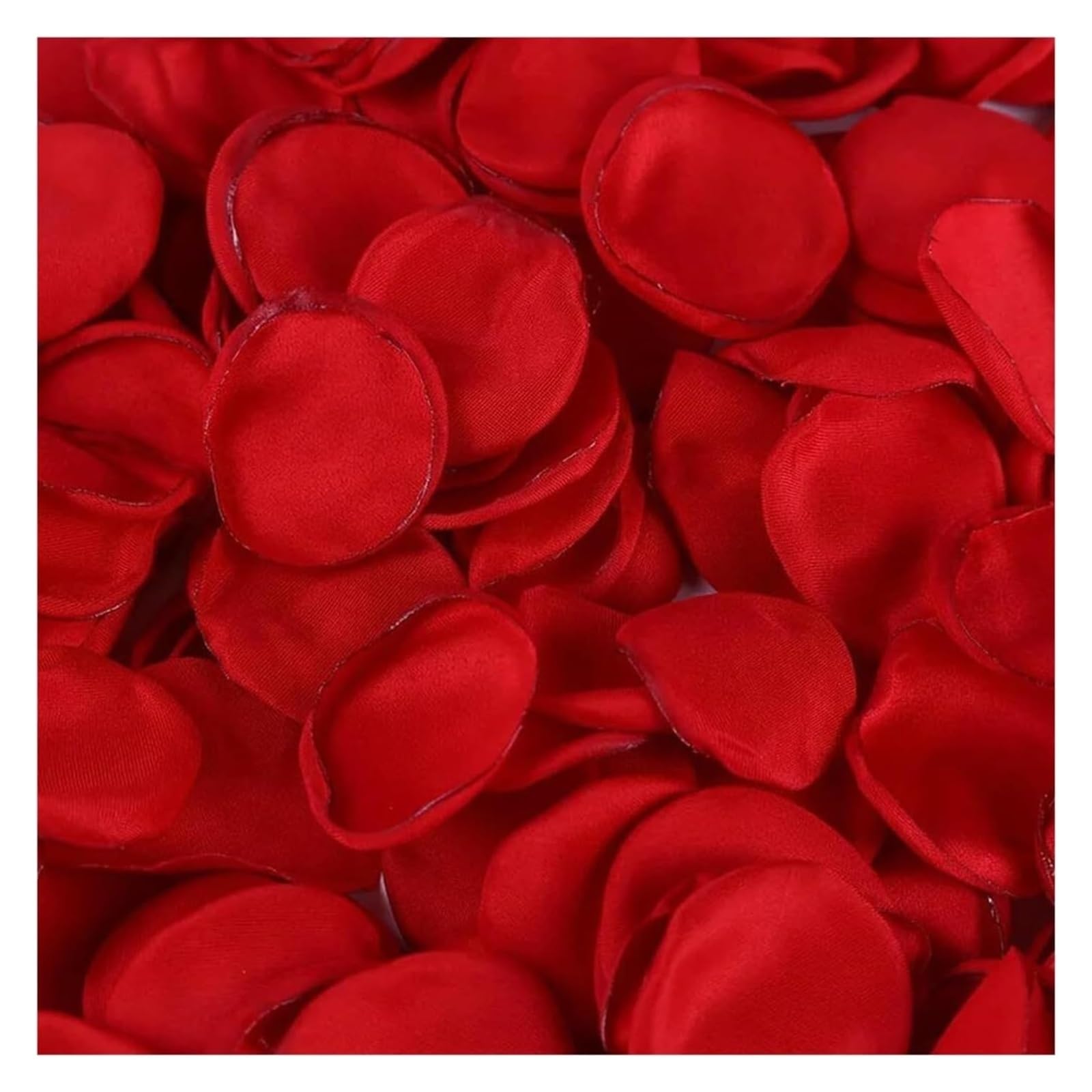 CYJAZNHH Artificial Silk Rose Petals Multicolor 5cm X 5cm 100-300 Pcs(Red,200pcs)