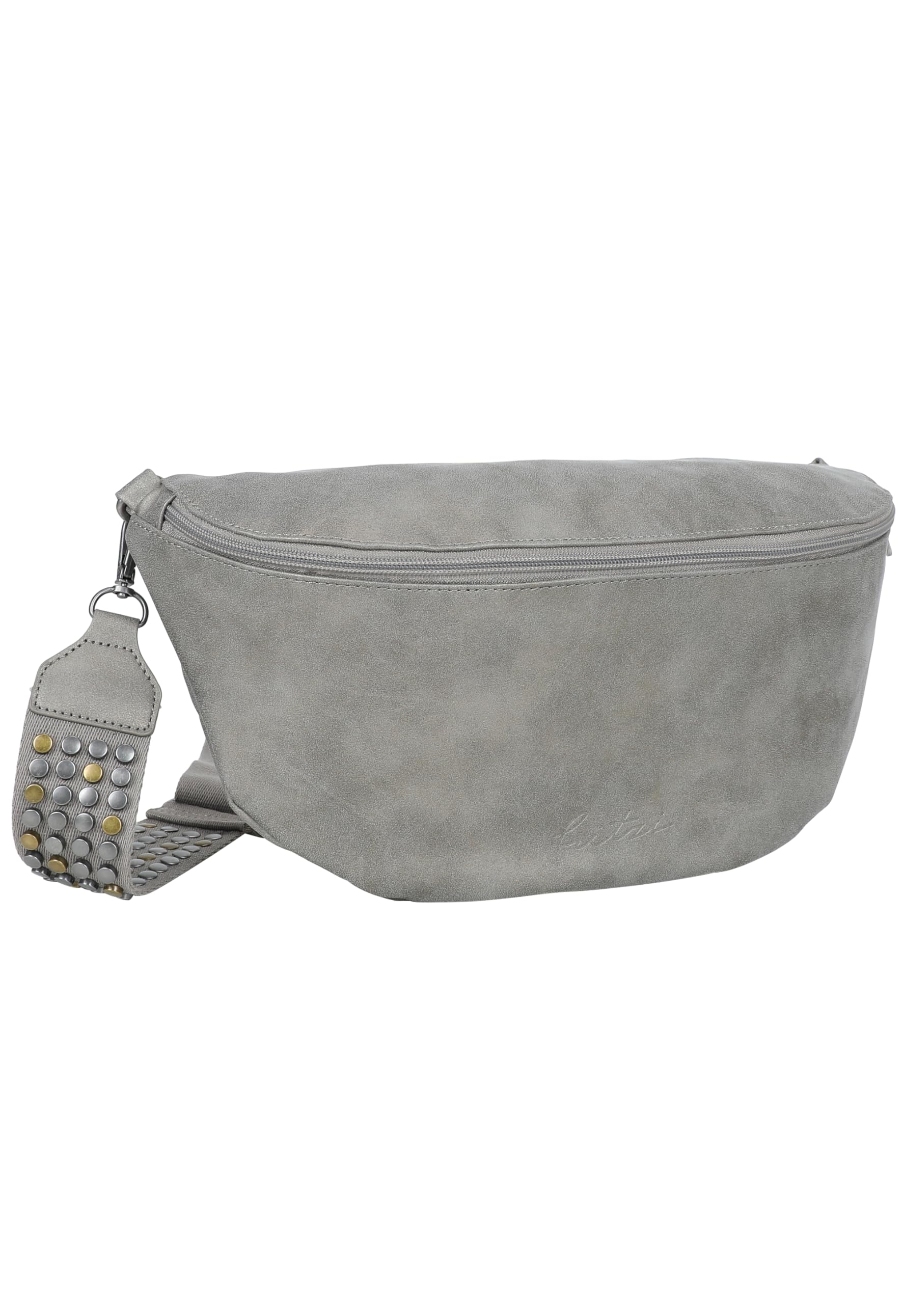 Fritzi Bum Bag Big Limited Rivet Damen Crossbody Bauchtasche Umhängetasche Freizeit Alltag Reißverschluss Lederimitat 16 x 34 x 11.5 cm, Braun