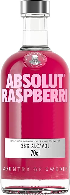 Absolut Raspberri Flavoured Swedish Vodka, ABV 40 Percent 70 cl