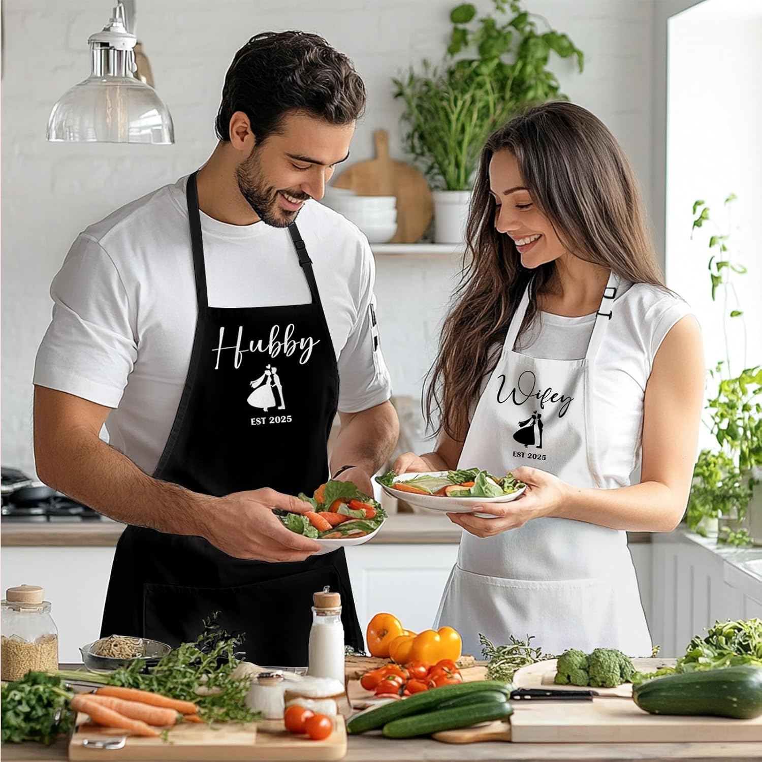 Couple Gifts Funny Aprons for Couple Wedding Engagement Gifts - Image 3