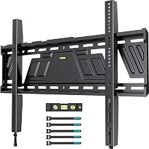 BONTEC Fixed TV Wall Mount for 43 to 100 Inch TVs, Low Profile Design, Space-Saving 0.9 from Wall, Heavy Duty One-Piece Bracket up to 220 lbs, Max VESA 800x600mm, Fits 16/24/32 Wood Studs