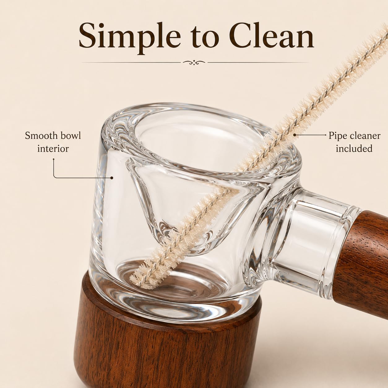 MANHOS Collectible Handmade Smoking Pipe Set, Detachable Walnut Handle Tobacco Pipe - Includes Accessories and Premium Black Gift Box