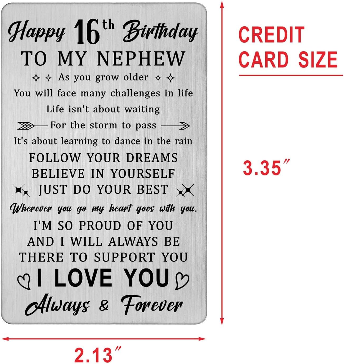HYHYDHP Nephew 16th Birthday Card -16th Birthday Gifts for Nephew, Happy 16 Year Old Bday Cards - Image 2