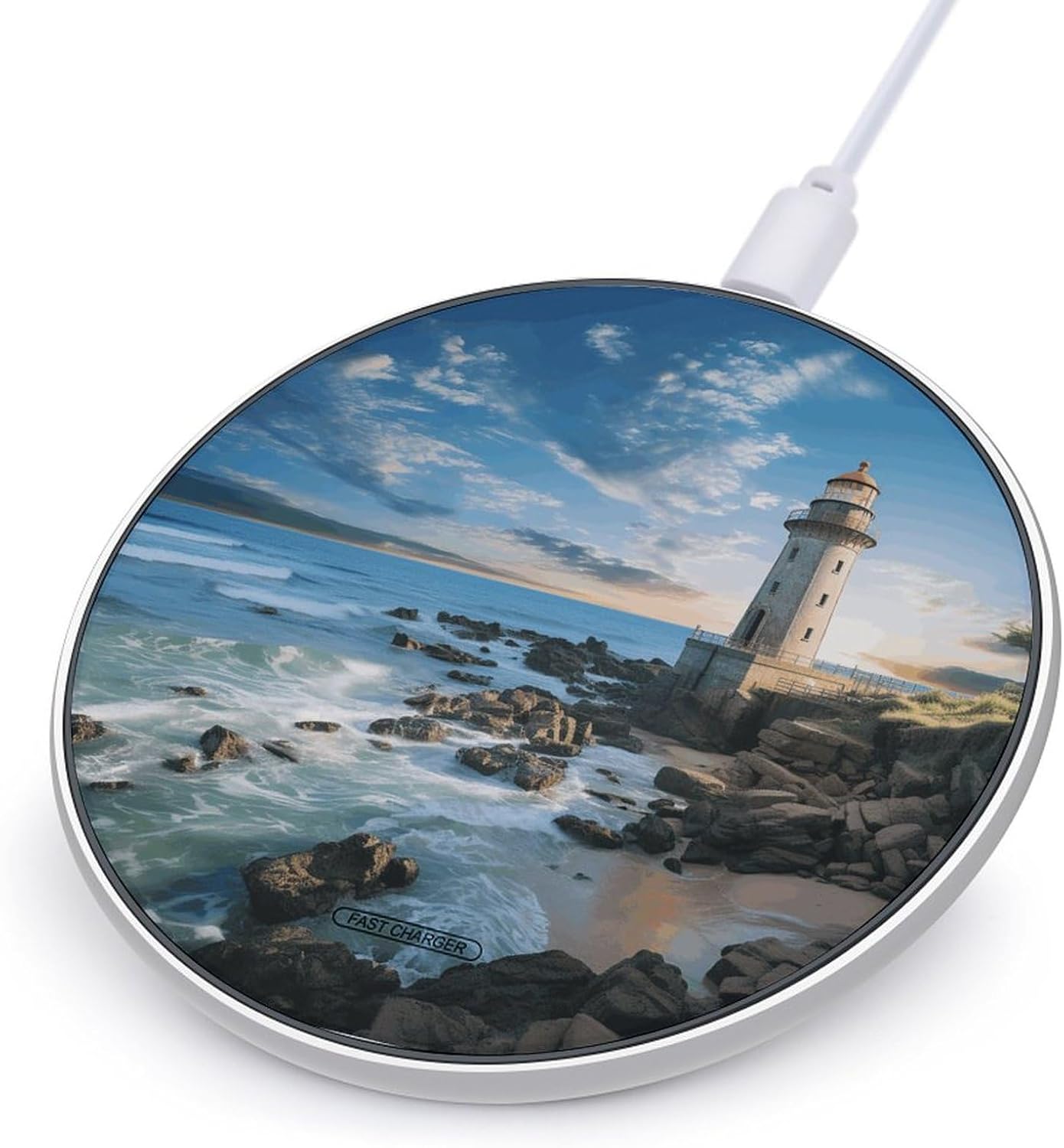 Portable Wireless Charger Aluminum Alloy Frame with Indicator Light
