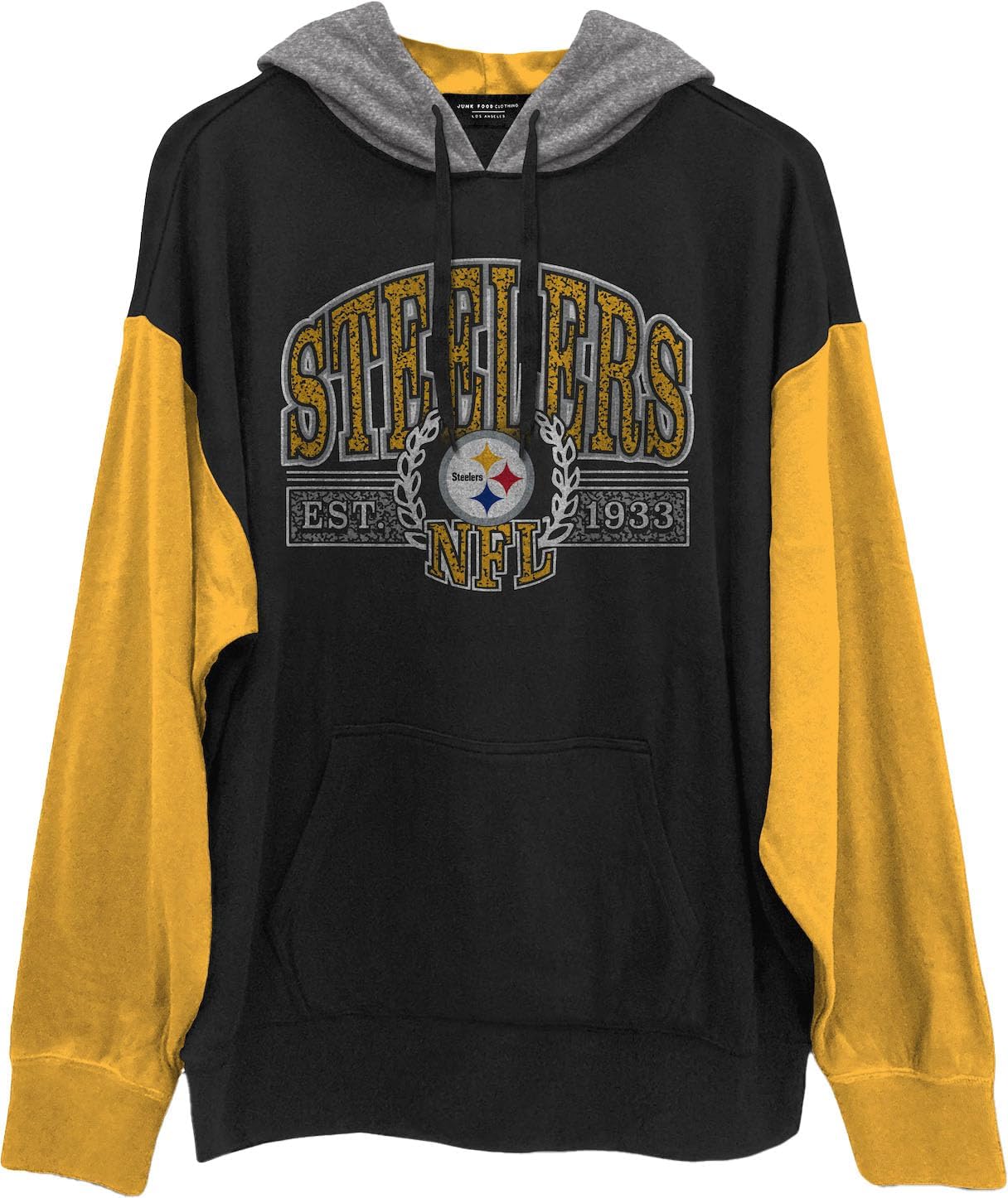 Junk Food - Mens Steelers Tri Color Block Hood