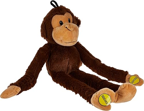 Miniatura 4 de Multipet Swingin' Safari Monkey Dog Plush Toy - Squeaky Dog Toy for All Dogs - Extra Soft Plush Dog Toy - Stuffed Animal Dog Toy for Cuddling &