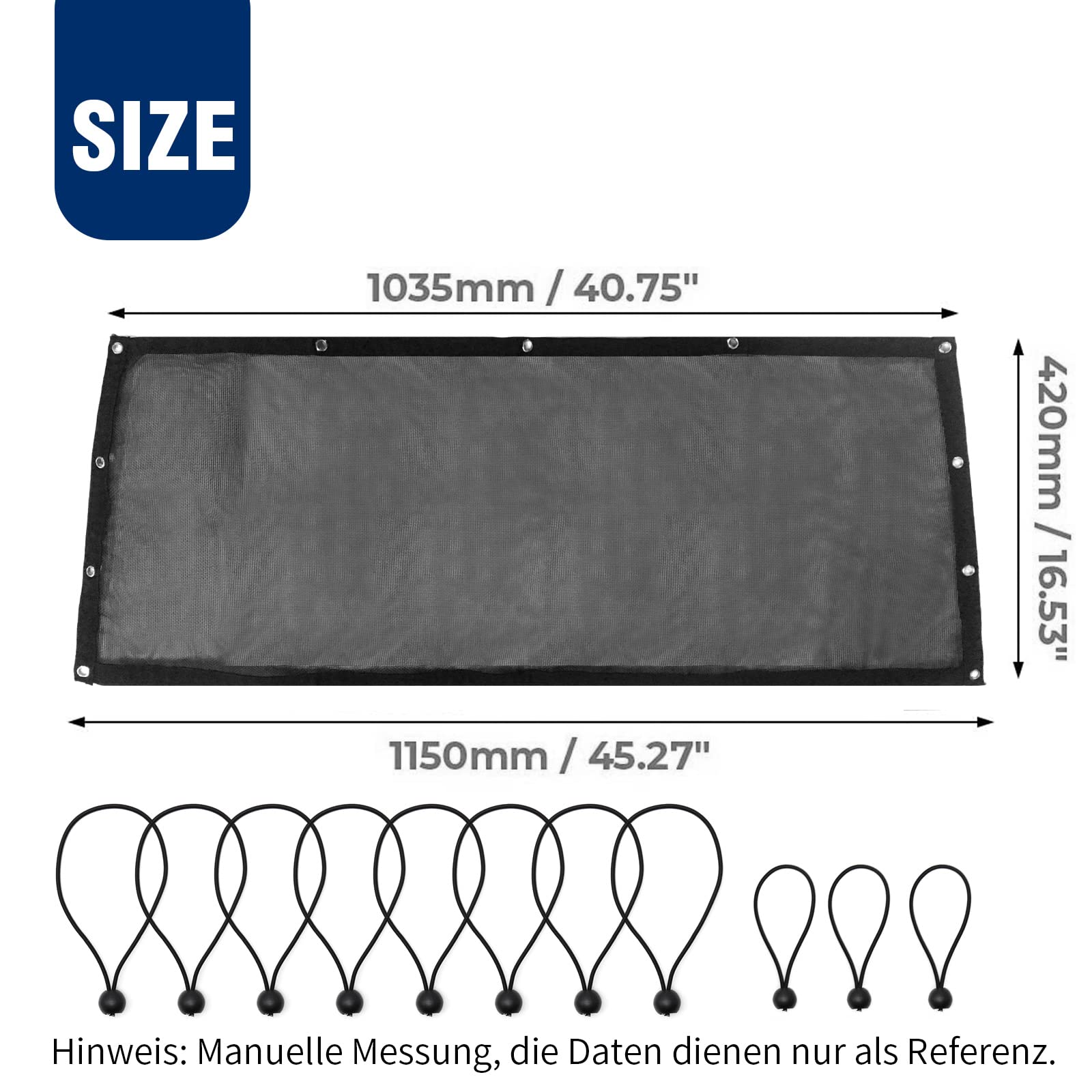 Hoypeyfiy UTV - Malla de parasol para ventana trasera de nailon, red de protección UV de repuesto para Polaris RZR PRO XP 2020-2023