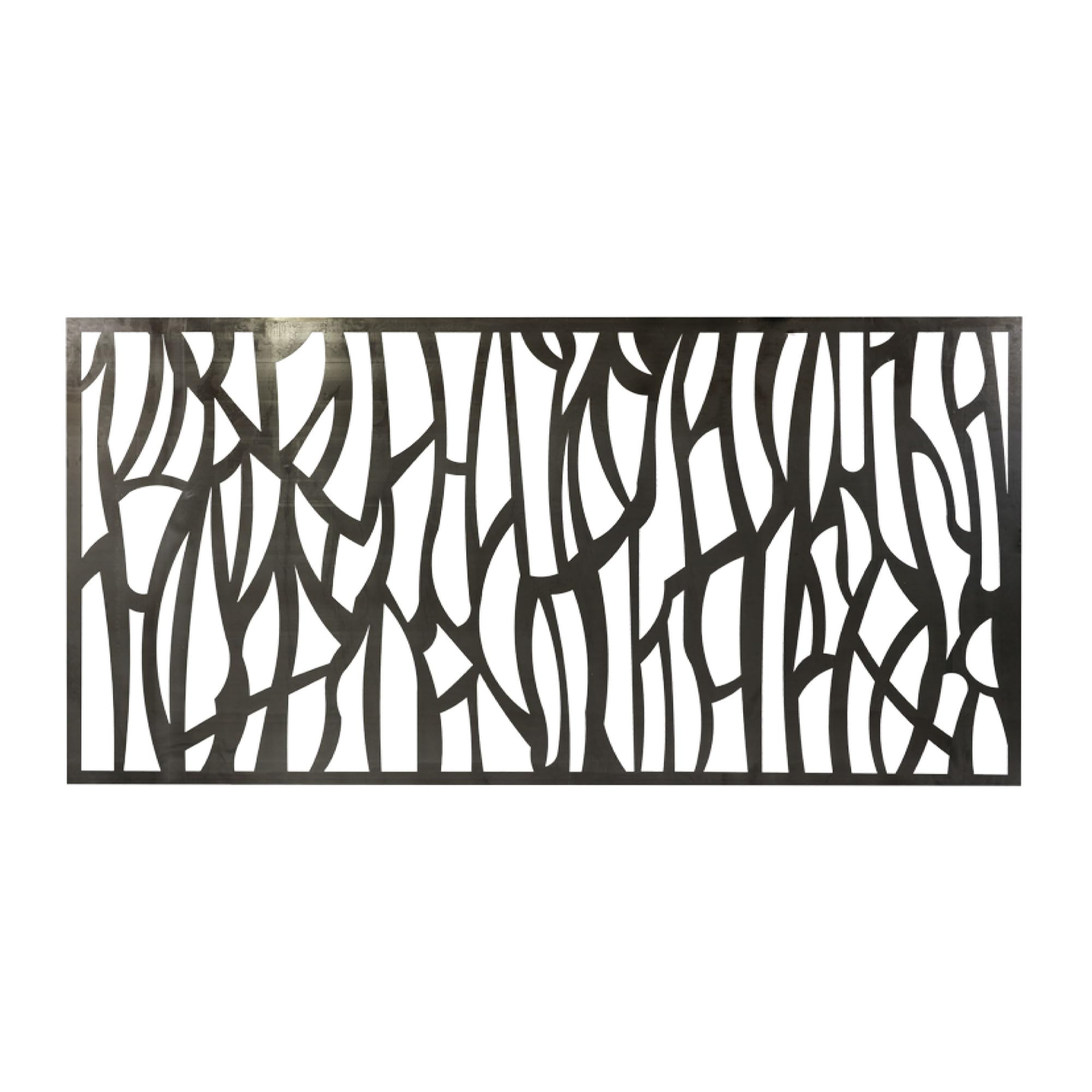 Chapa Perforada Decorativa de Hierro | Panel Metálico Hierro en Crudo | 2000x1000 mm | Ideal para Decoración de exteriores | Vallas, Celosías, Paredes, Balcones, Jardines | Mod. 31