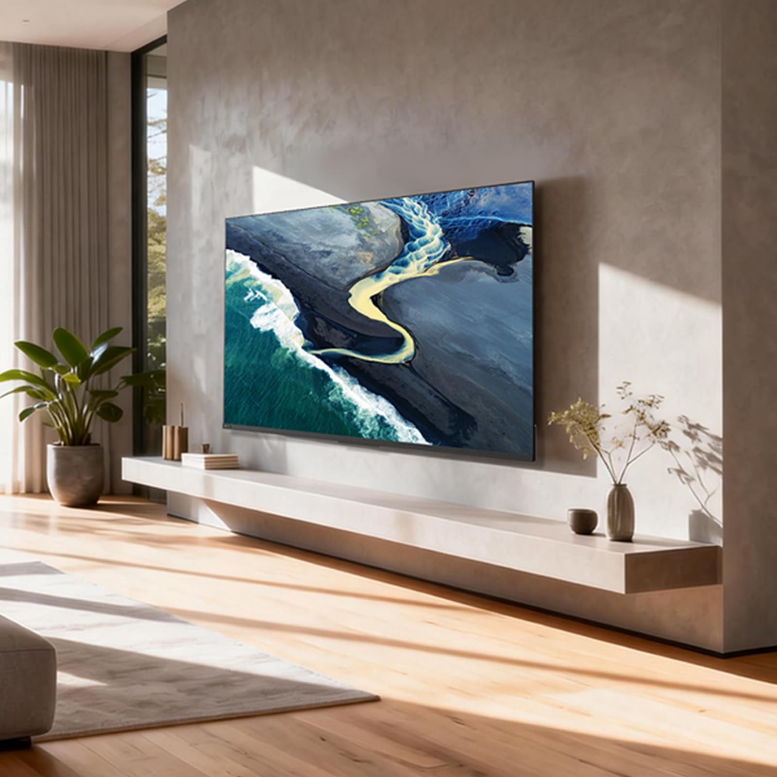 Metz 60 Pollici QD-MiniLED Smart TV con Google TV Full Array Local Dimming QLED Dolby Atmos Dolby Vision MEMC HDR 10+ UHD DVB-T/T2/C/S/S2 HEVC Main10 CI+ (MNH7000Z, 2026 Nuovo Modello)