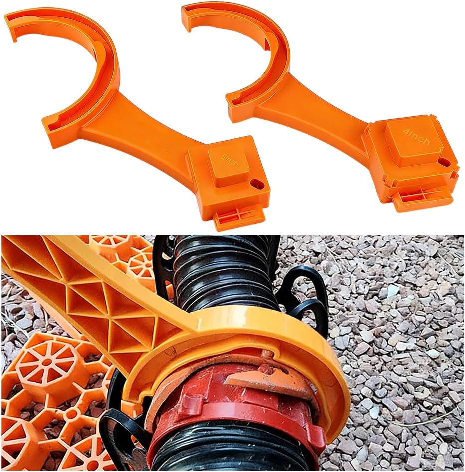 2PCS RV Sewer Hose Wrench, ABS, Offset Open Curved Fixed Holes