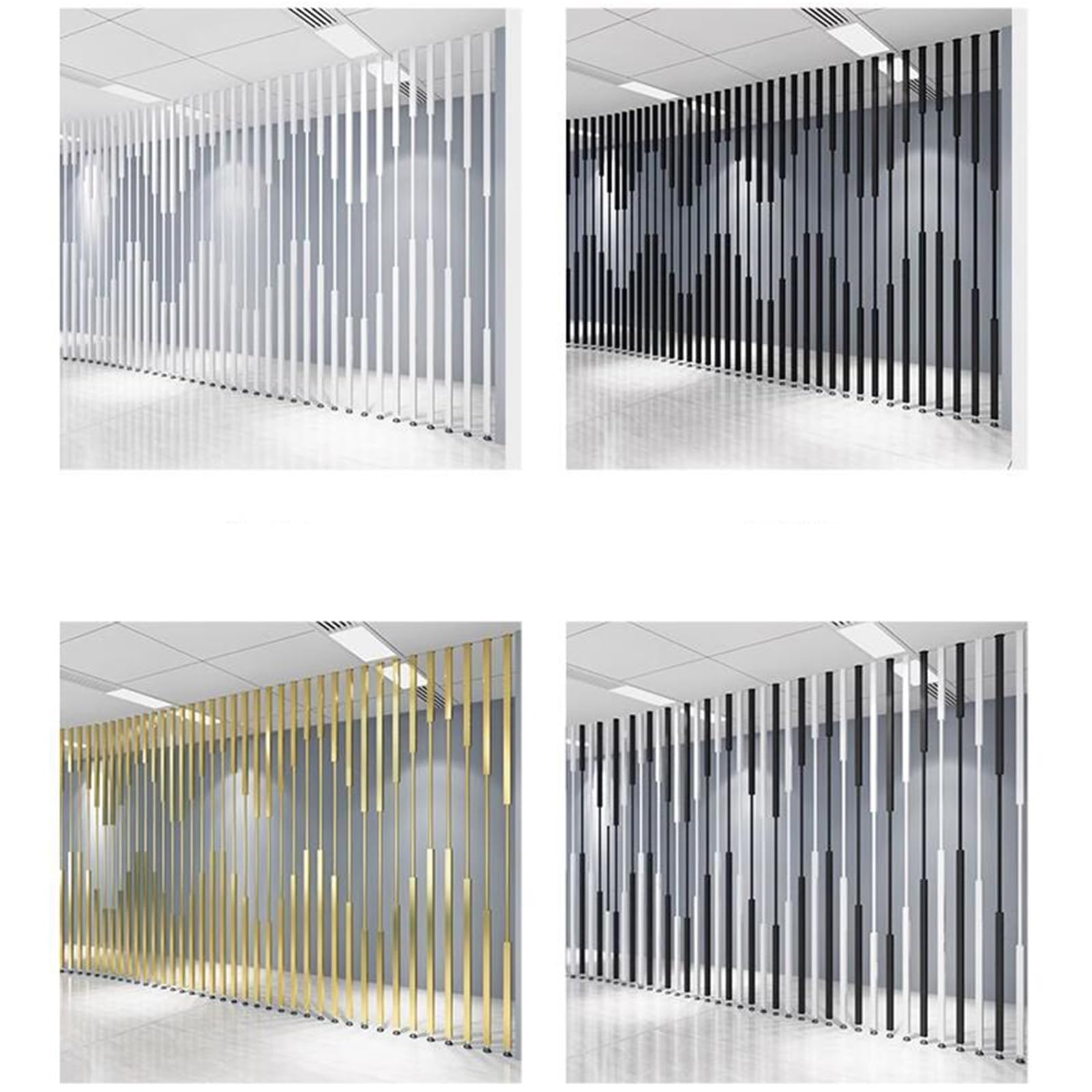Amazon.co.jp: パーテーション 衝立 8pcs 屋内用鉄スペース