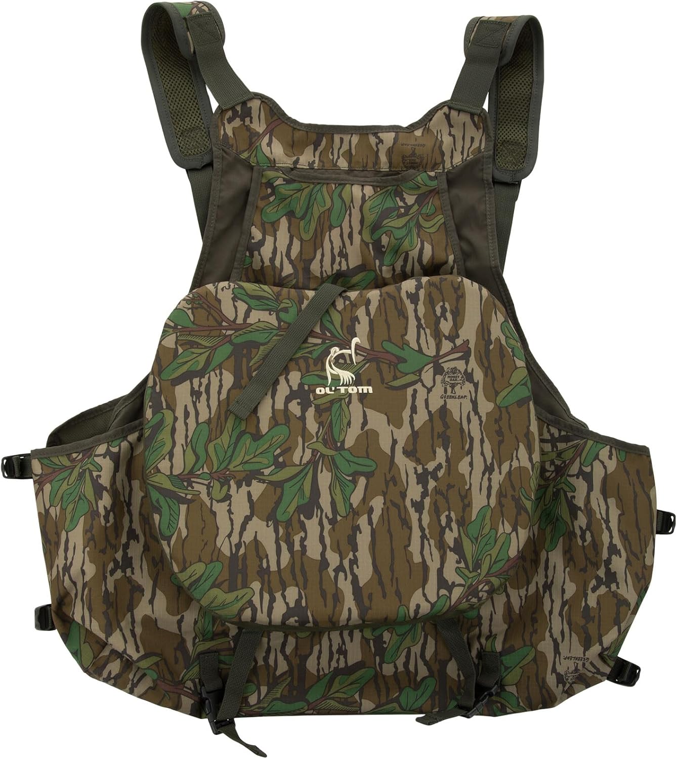 Drake Waterfowl Men's Ol' Tom Turkey Strap Vest - Adjustable Rip-Stop Hunting Vest with Quick-Draw Call Pouches & Safety Flag