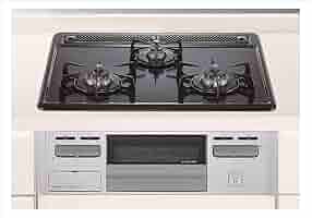 取引終了】新品 ハーマン ビルトイン LPガス コンロ DG32N1SQ1SV