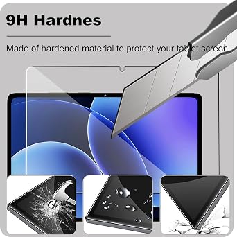KZIOACSH 2 Pack Screen Protector for Xiaomi Pad 8/Xiaomi Pad 8 Pro 11.2 Inch, Ultra Clear 9H Hardness Touch Sensitive Anti-Scratch Anti-Fingerprint Protective Tempered Glass Film