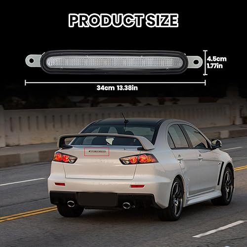Miniatura 7 de 3 luz de freno de montaje alto para Mitsubishi LancerLancer EvoLancer EX 2008 2009 2010 2011 2012 2013 2014 2015 2016