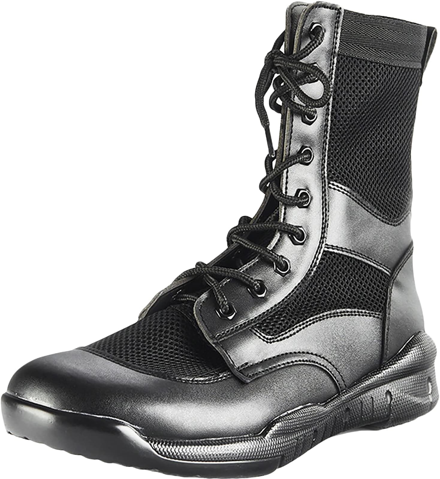 HHMacro Men's Special Forces Combat Boot Black Trekking Hiking Boots Military Tactical Army Boots Work Walking High Rise Shoes, US8/UK7/EU40.5/41