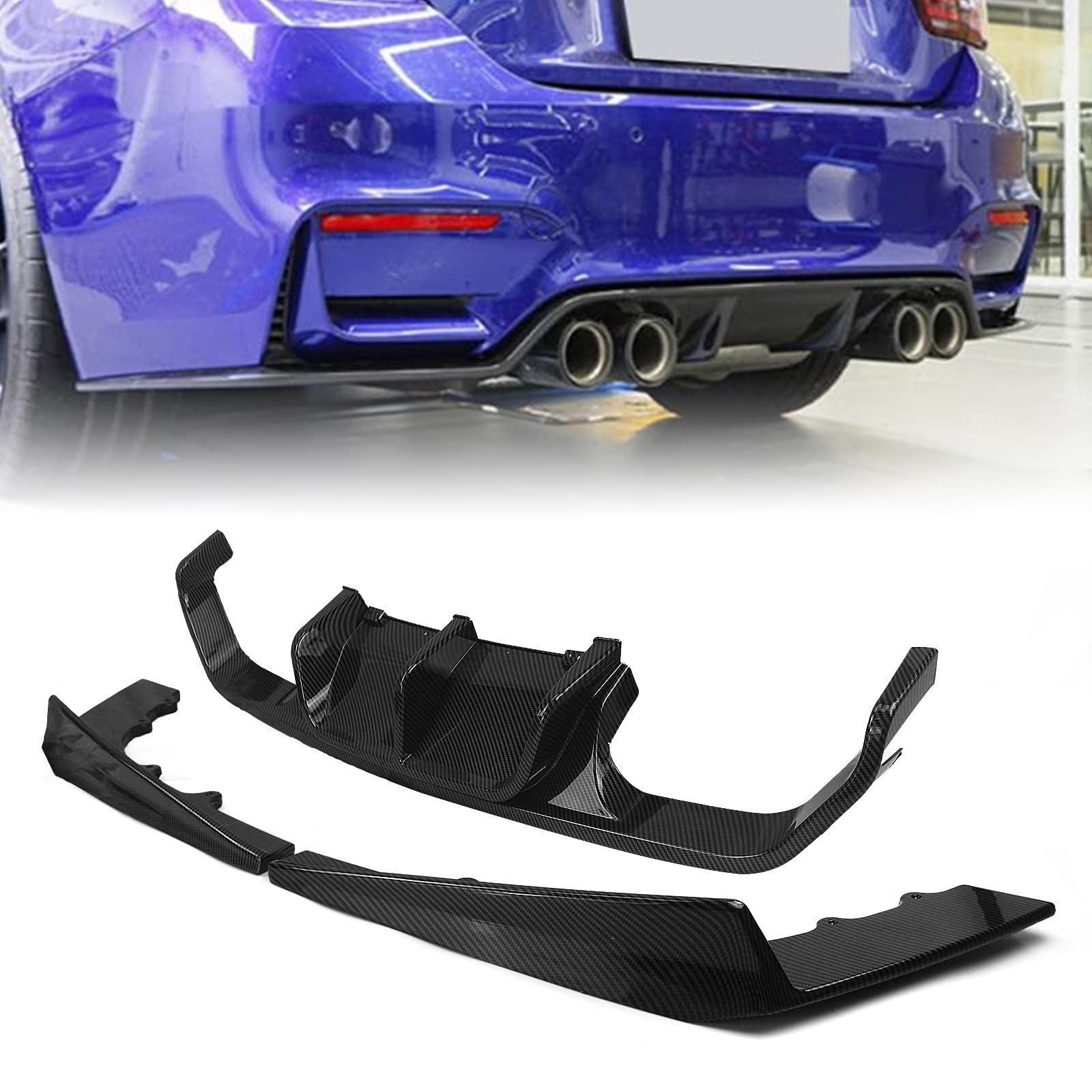Diffuseur arrière pour réparer ou relooker le pare-chocs de votre BMW M3 F80