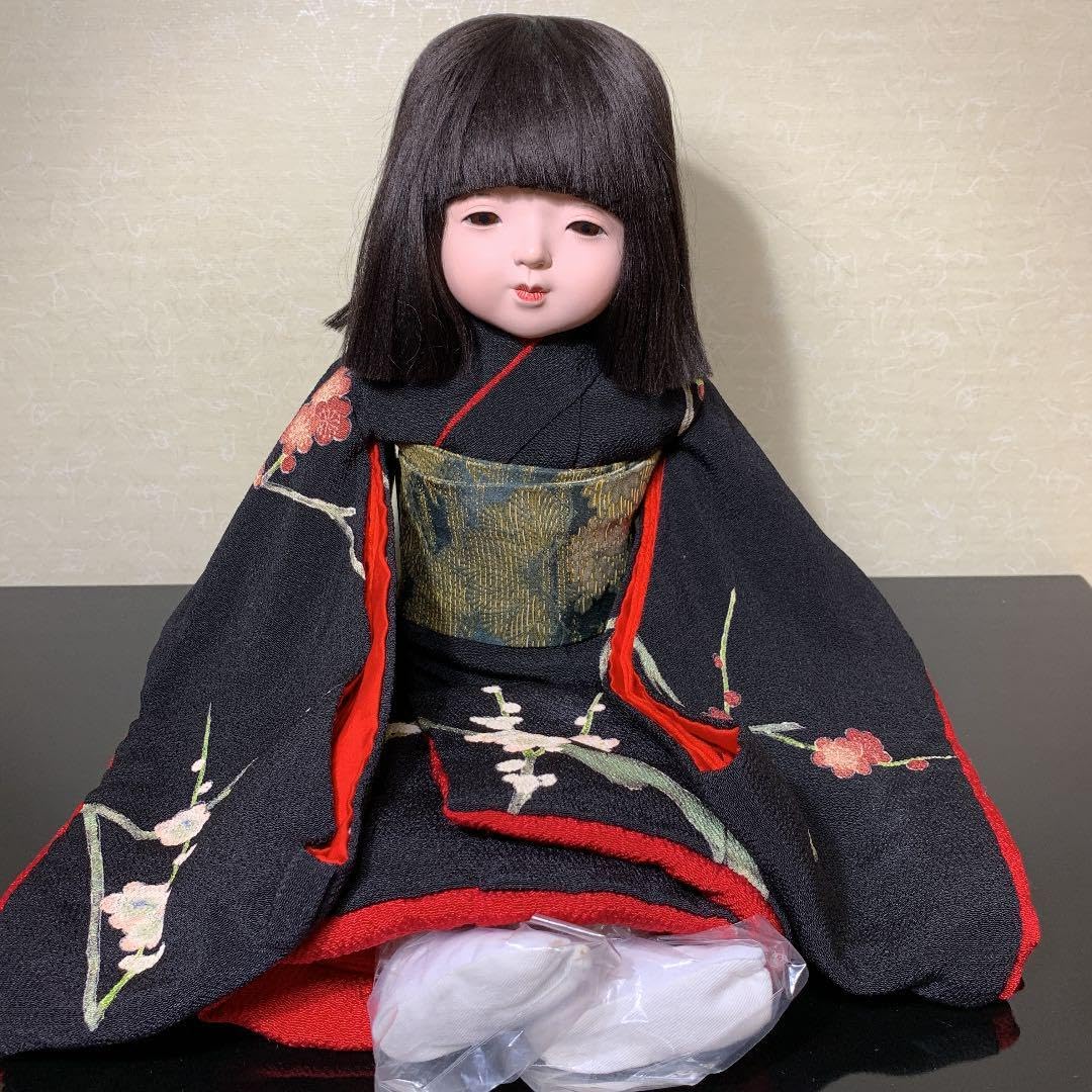 久朋 市松人形 男の子 市松人形 久楽朋 男の子 縮緬 サイズ39.5 MK-12-