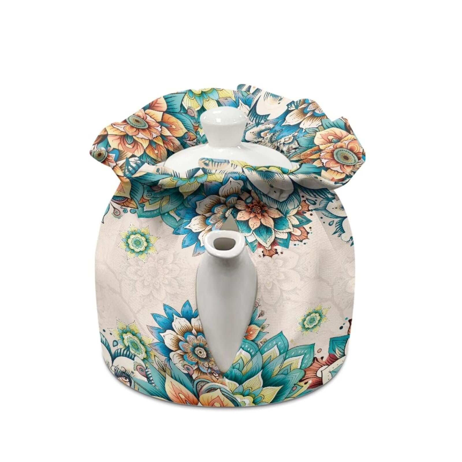 Belidome Tea Cosy Cover Boho Dragonfly Teapots Cozy Cover Universal Fit Kitchen Kettle Dust Cover Breakfast Warmer