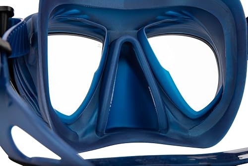 Miniatura 2 de Cressi Máscara de buceo para adultos con sistema de niebla avanzado y visibilidad mejorada hacia abajo, Quantum fabricada en Italia