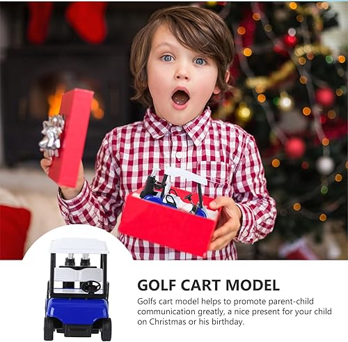 Miniatura 8 de IMIKEYA Carrito de golf Carro de golf modelo de metal fundido a presión Mini 120 Escala Carro de golf Modelo de carrito de golf Carro de golf