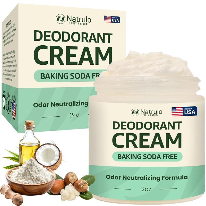 Creme desodorante Natrulo sem alumínio e sem bicarbonato, fragrância de coco