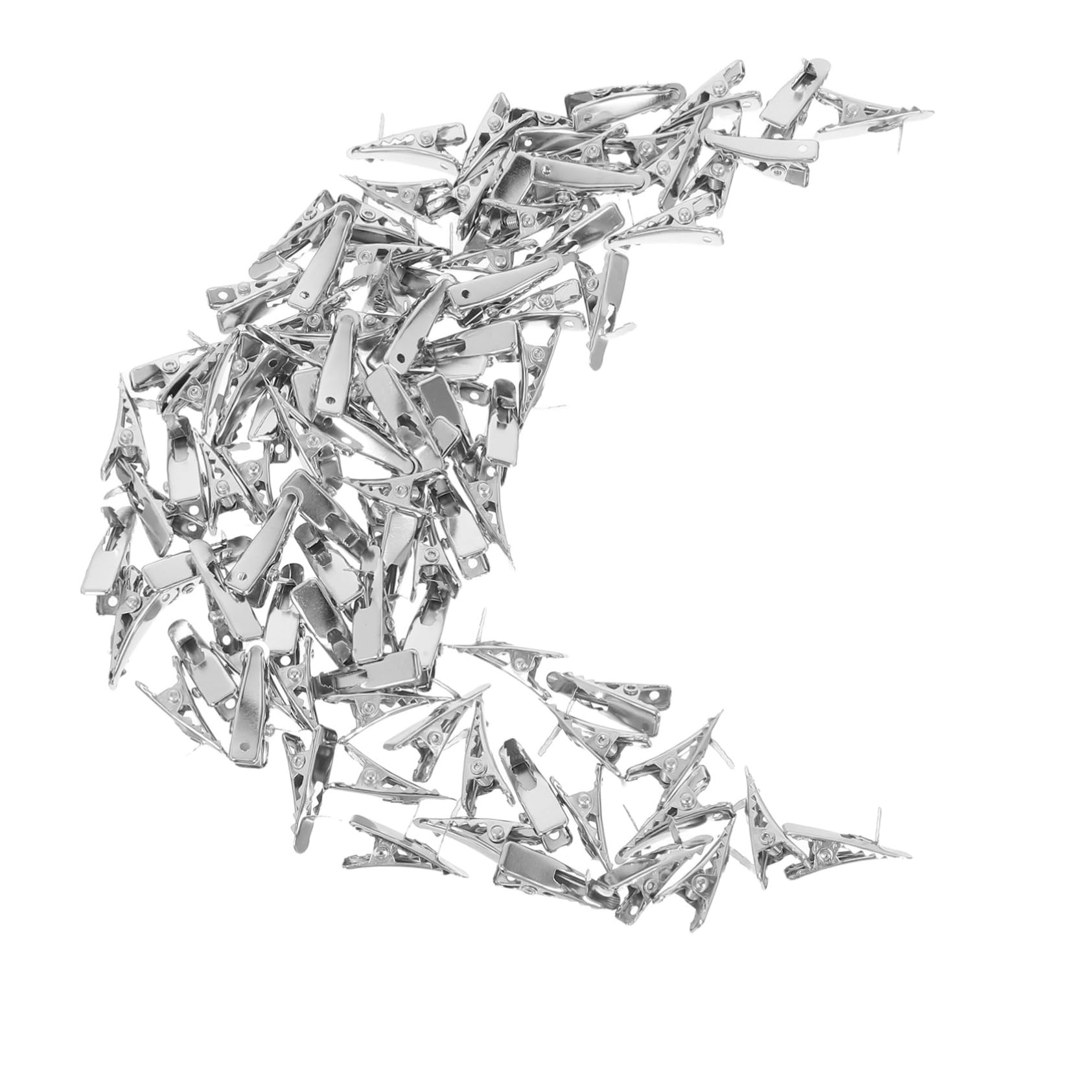 Unomor 100pcs Flower Decoration Clips Alligator Clips for Christmas Tree Ornaments Wreaths DIY Crafts for Floral Arrangements Festive Displays