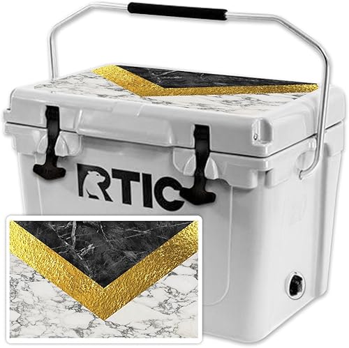 MightySkins (enfriador no incluido) Skin compatible con RTIC 20 Cooler Lid (modelo 2017) – Mármol moderno | Funda protectora de vinilo duradera y